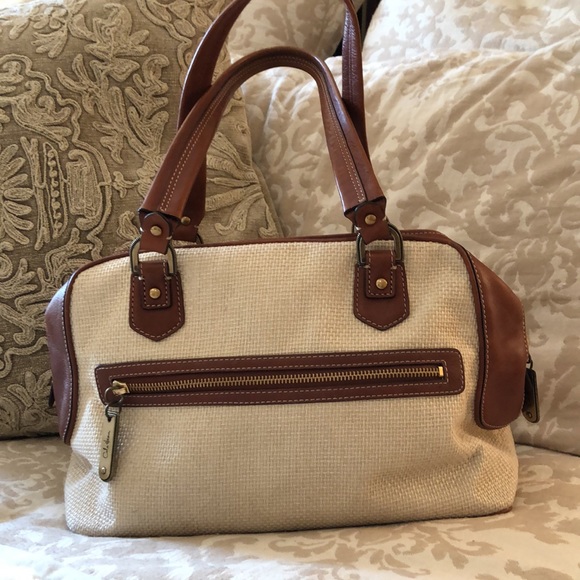 Cole Haan tweed and leather handbag - Picture 3 of 12